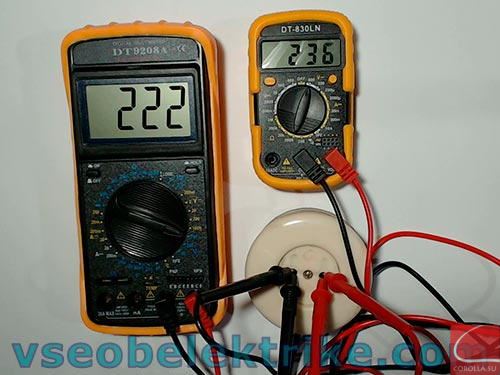 Измерение линейного напряжения 220 вольт с помощью различных приборов