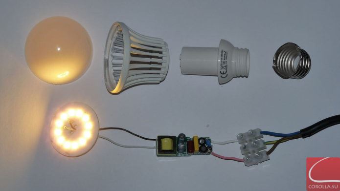 Как разобрать светодиодную лампу е27: подробная инструкция
