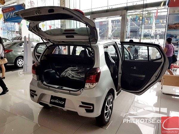 Toyota Wigo 2020 cargo space
