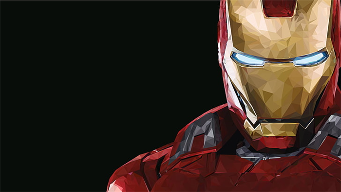 Обои Iron Man Mark 43, Marvel Comics, копируйте пространство, черный фон HD обои