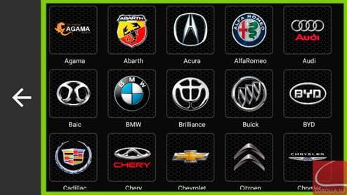 выбор марки автомобиля