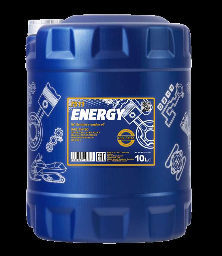 Технические характеристики масла MANNOL ENERGY 5W-30 5 литров:
