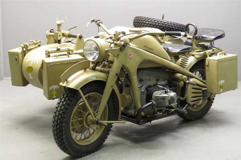 Ретро мотоциклы → Военный мотоцикл Zundapp KS750 Combination 1942