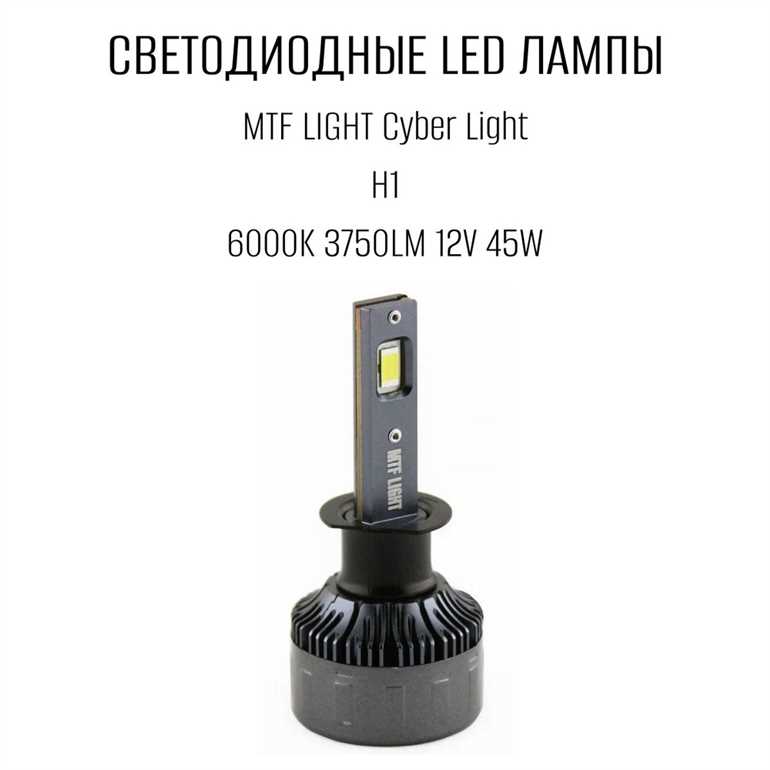 Автомобильные светодиодные лампы MTF light: качество и надежность