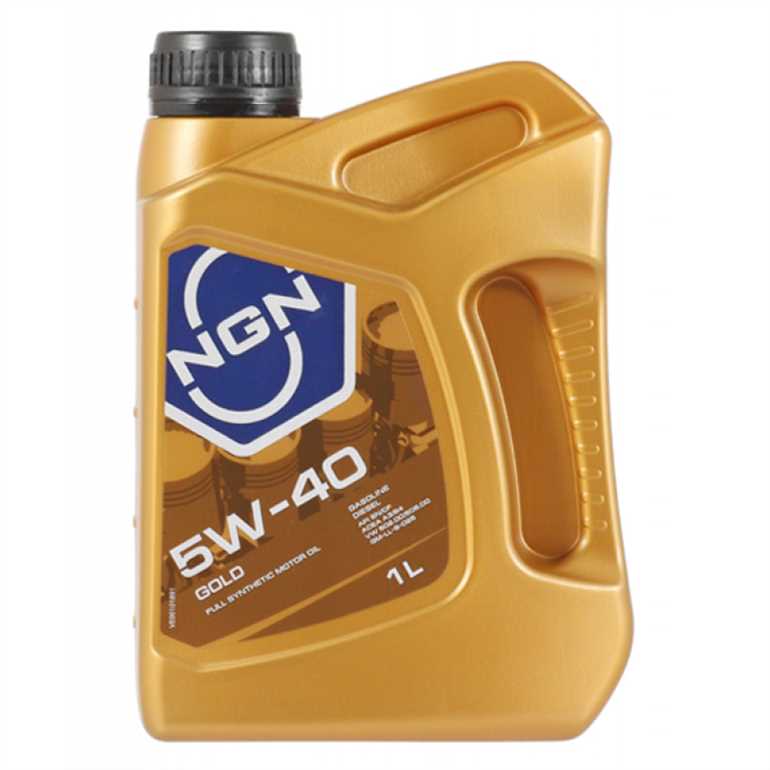 Соответствие спецификациям моторного масла NGN GOLD 5W-40