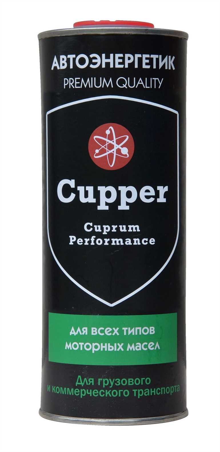 Почему выбирают моторные масла CUPPER?