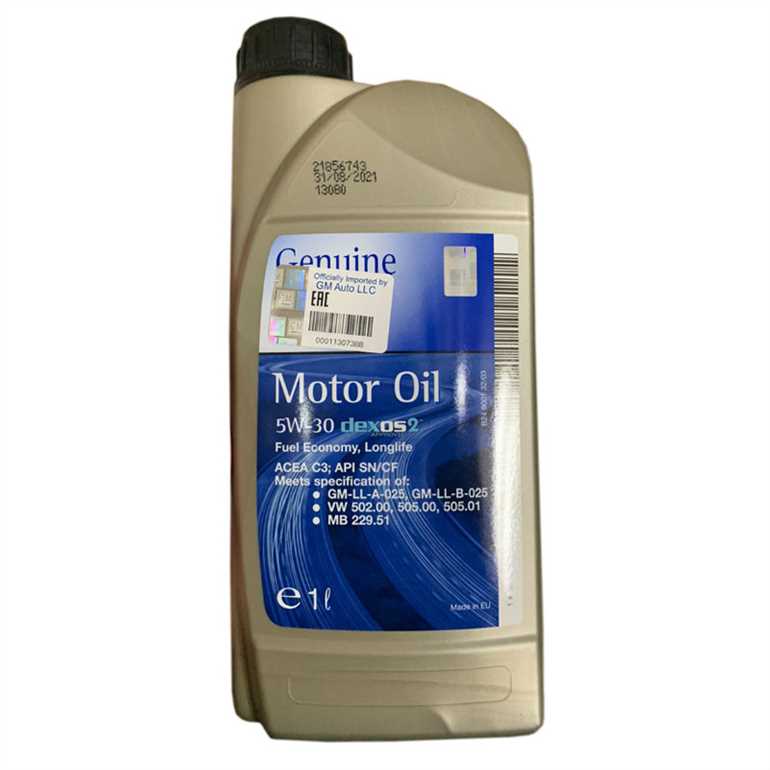 Моторное масло 5w30 GM – характеристики и особенности