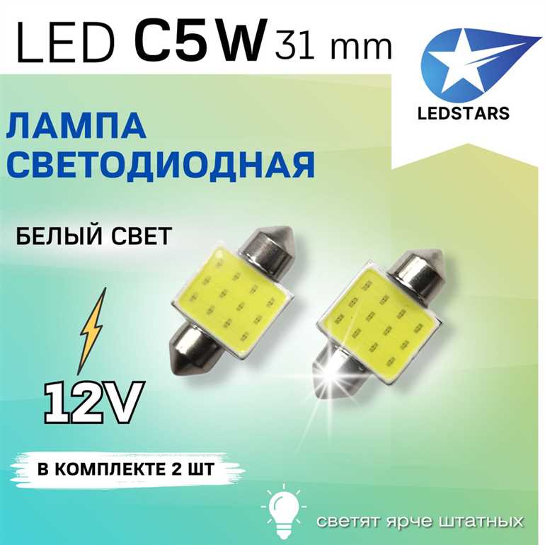 Светодиодные лампы C5W 31мм – купить по выгодной цене в интернет-магазине
